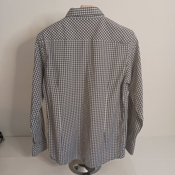 American Heritage Boys Western Blue White Check Button Down Shirt Size XL 18 EUC - Picture 15 of 16